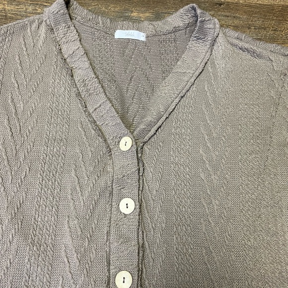 Talulah Boutique Archie Button Cardigan Knit Sweater Mocha Brown Women’s Size 2X - Picture 11 of 11